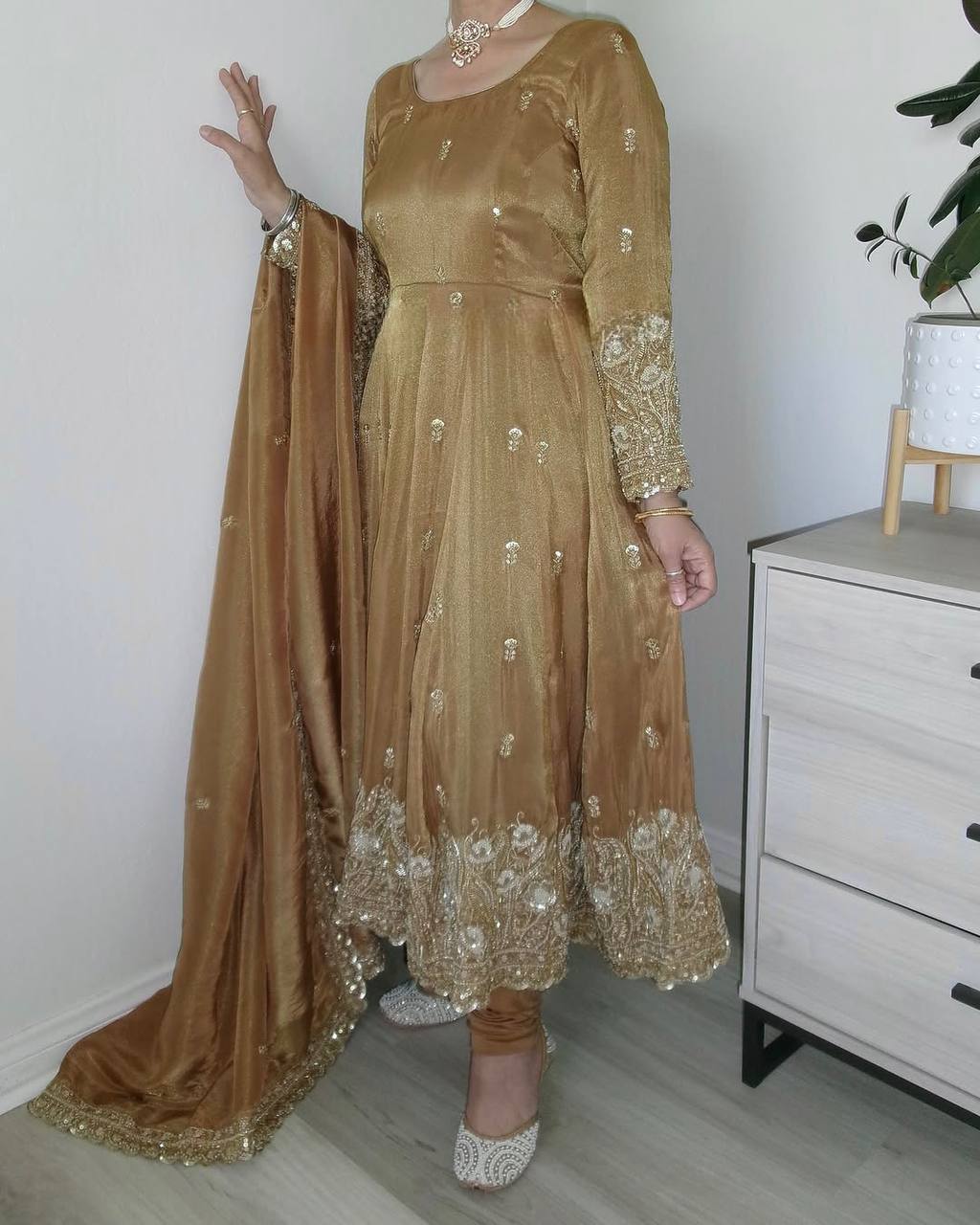 Fancy Jimmy Choo Anarkali Suit β Festive Special