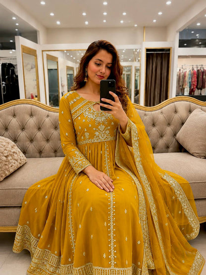New Launch Designer Anarkali Gown Set