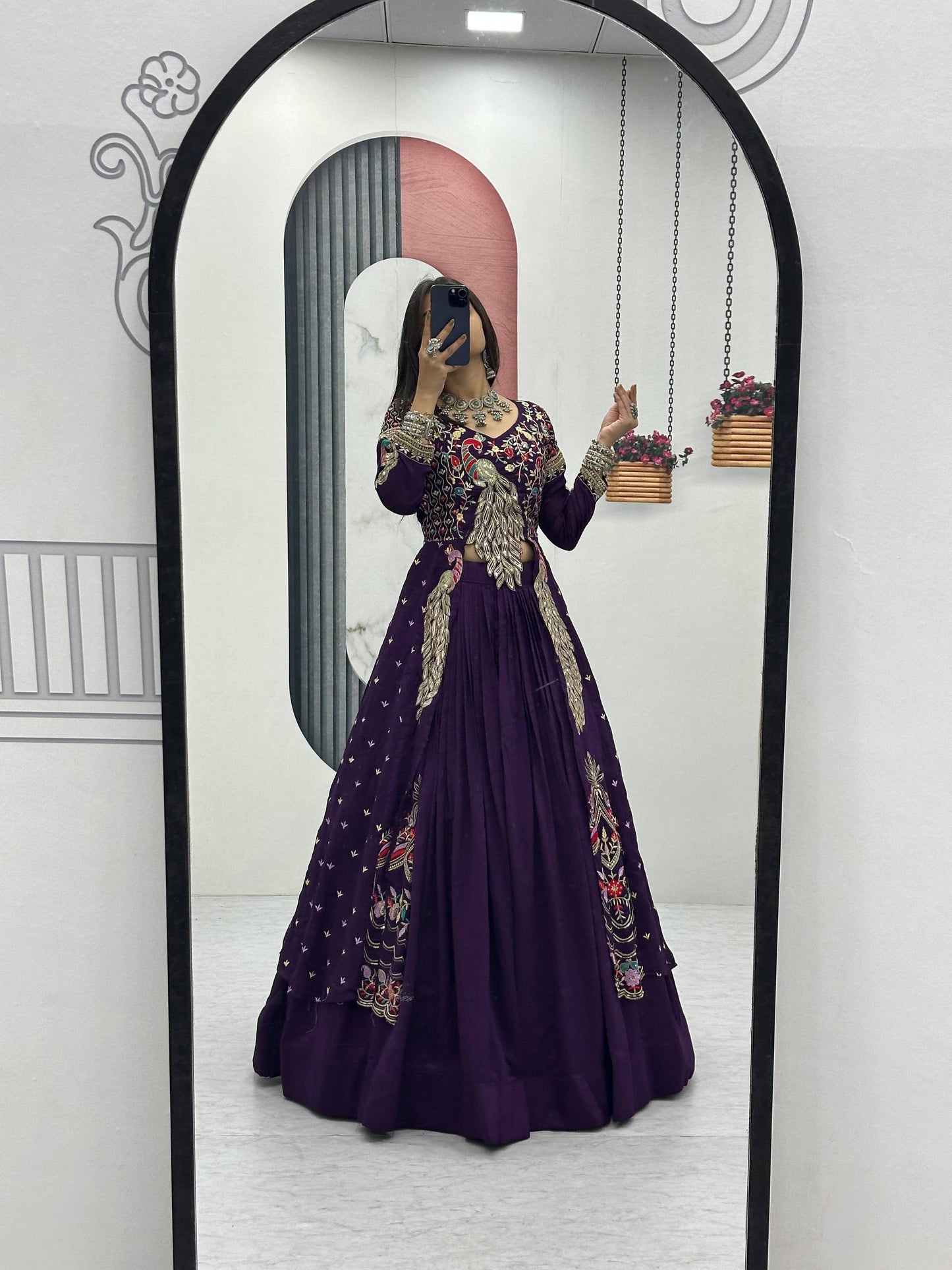 New Arrival Designer Lehenga Choli in Pure Vichitra | Perfect for Wedding & Festive Occasions