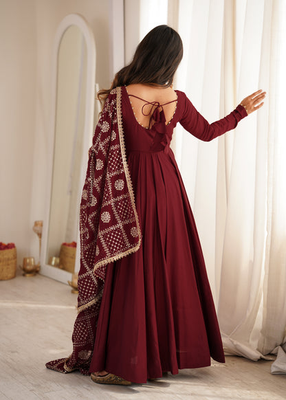 Premium Full Flare Anarkali Suit Set for Women