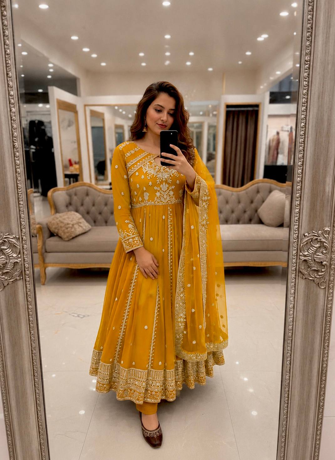 New Launch Designer Anarkali Gown Set