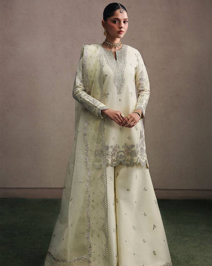 Festive Special Crepe Silk Suit with Heavy Sharara