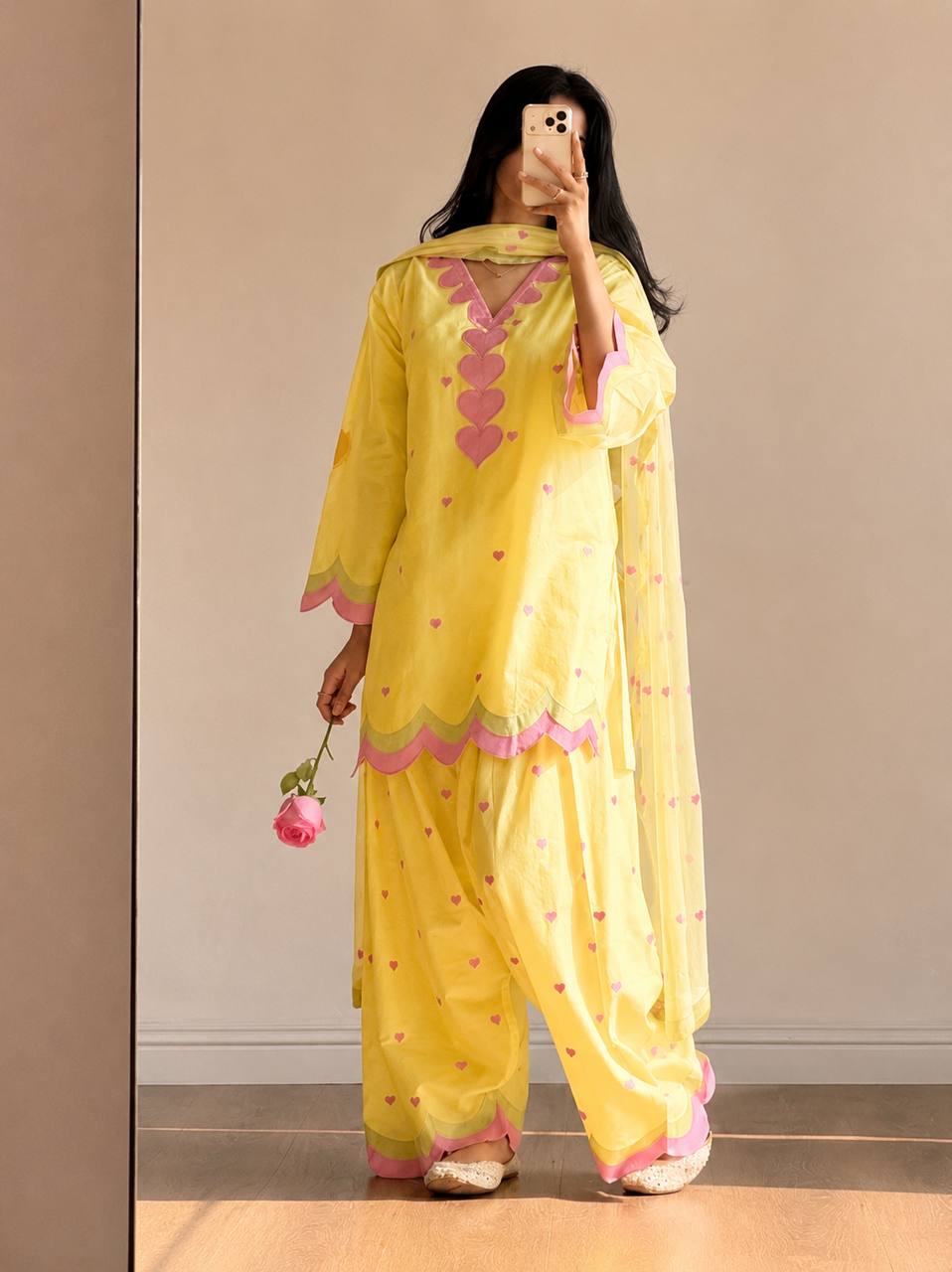 Mal Chanderi Cotton  Farshi Salwar Suit Set