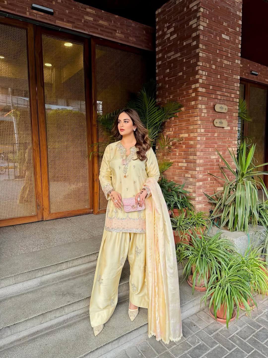 Women's Premium Satin Silk Kurti & Farshi Palazzo Set with Designer Dupatta