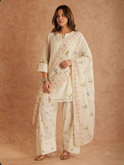 Royal Farshi Salwar Suit with Cotton Silk Elegance