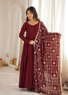 Premium Full Flare Anarkali Suit Set for Women