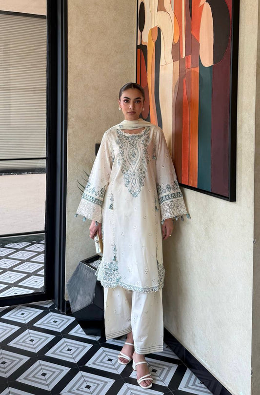 Premium Satin Rayon Embroidered Farshi Suit Set