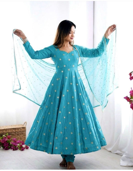 Elegant Designer Anarkali Suit – Premium Party Wear