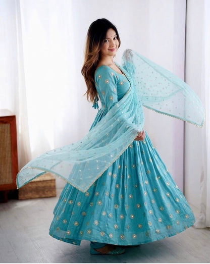 Elegant Designer Anarkali Suit – Premium Party Wear