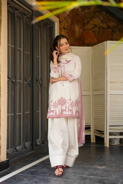 Premium Cambric Cotton Ethnic Kurta Set for Women