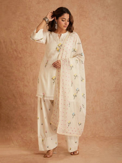Royal Farshi Salwar Suit with Cotton Silk Elegance