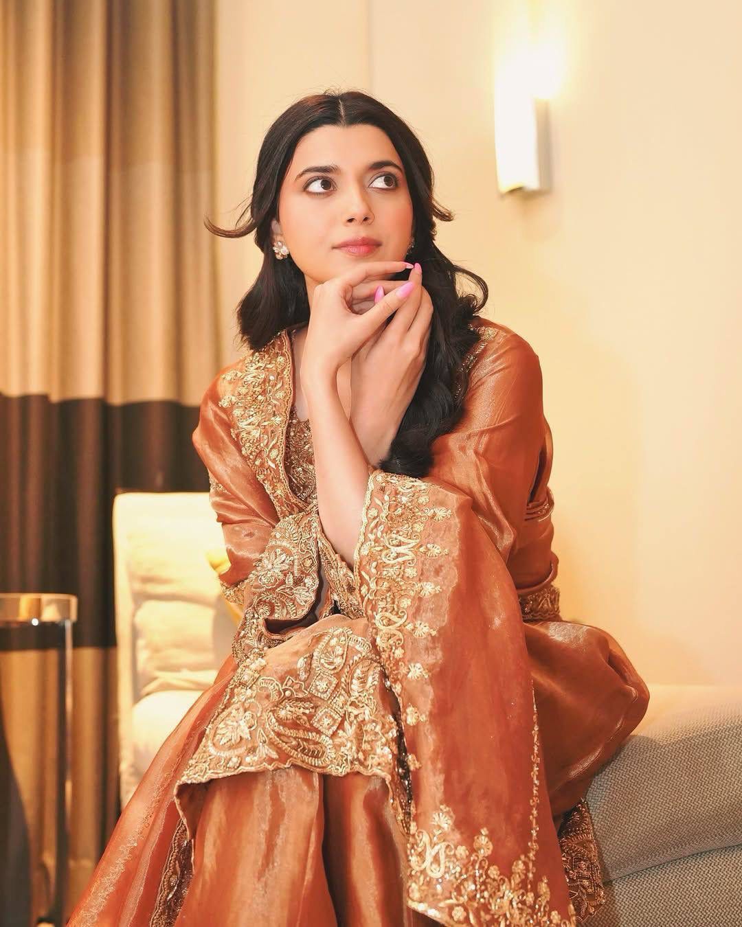 Elegant Frendy Silk Kurti Palazzo Set with Embroidered Dupatta