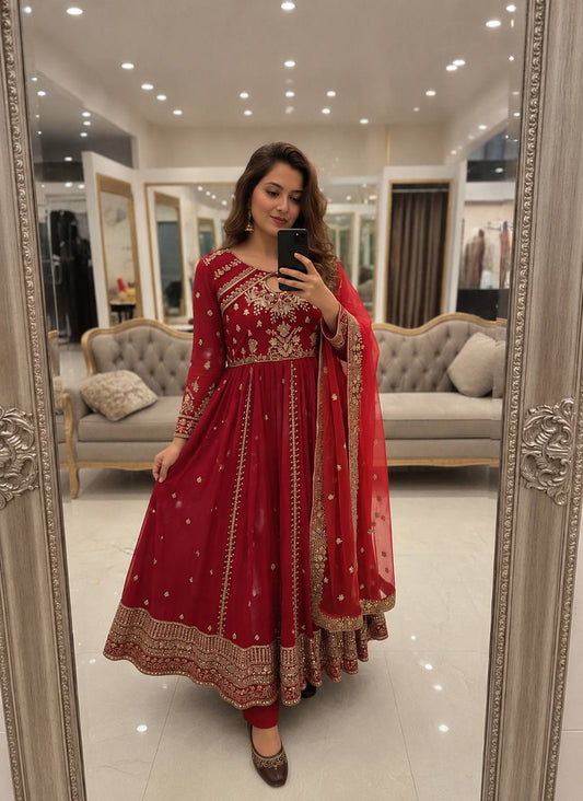 New Launch Designer Anarkali Gown Set