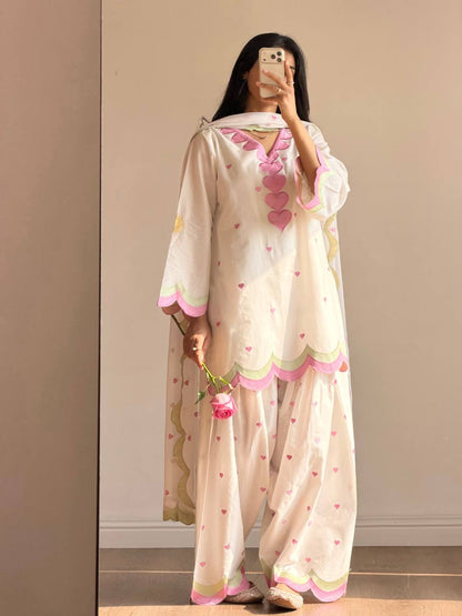 Mal Chanderi Cotton  Farshi Salwar Suit Set