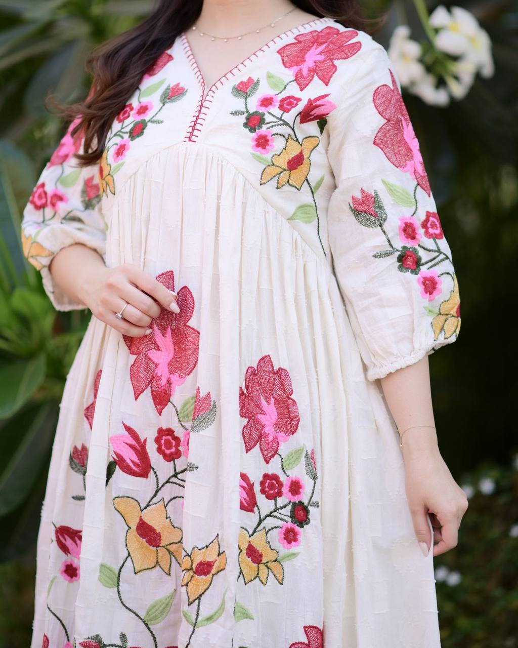 Women's Rayon Embroidered Kurti for Women