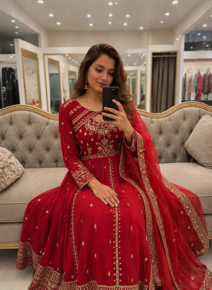 New Launch Designer Anarkali Gown Set