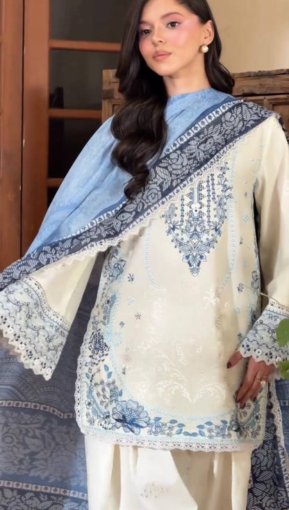 Pure Satin Rayon Embroidered Farshi Plazzo Suit Set with Chiffon Georgette Dupatta