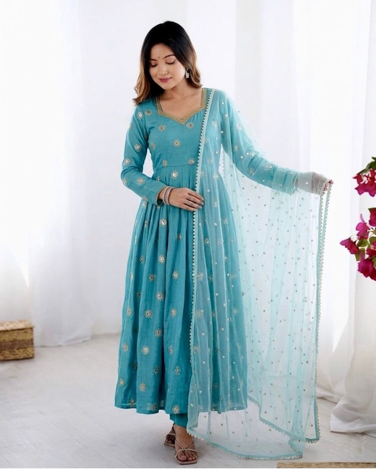 Elegant Designer Anarkali Suit – Premium Party Wear