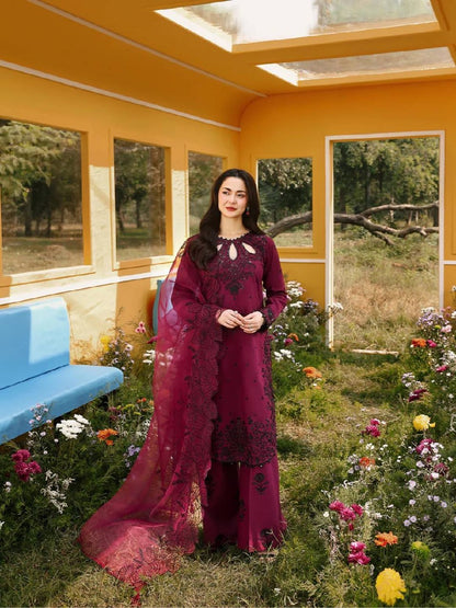 Designer Embroidered Satin Rayon Plazzo Set with Organza Silk Dupatta | Full Stitched Ethnic Wear for Women