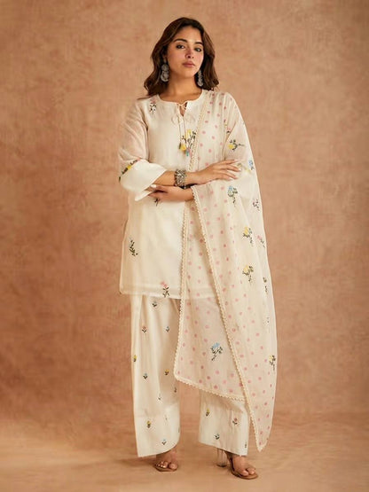 Royal Farshi Salwar Suit with Cotton Silk Elegance