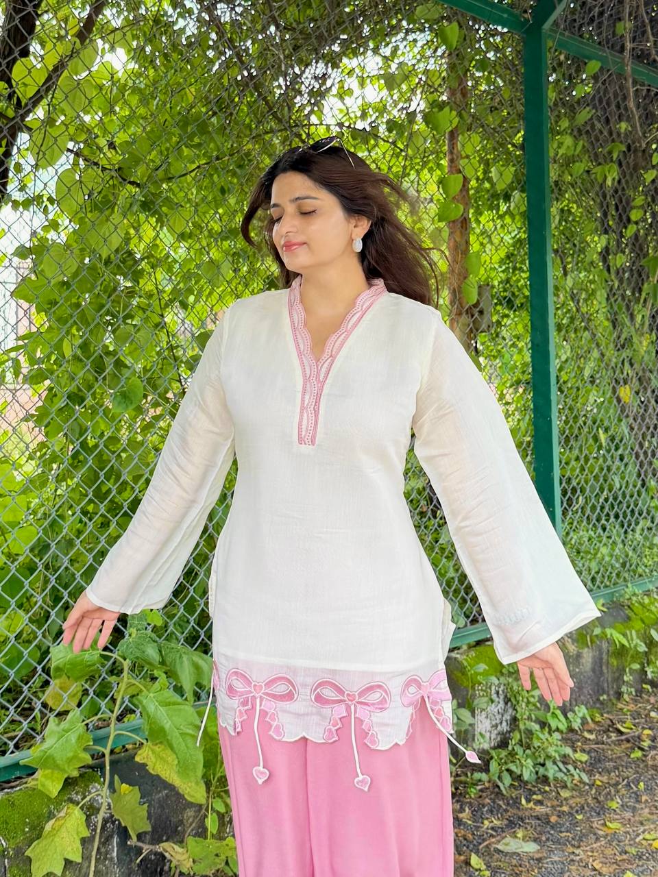 Designer Party Wear Look Pure Roman Silk Top & Plazzo Set