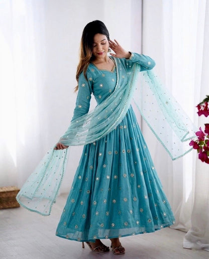 Elegant Designer Anarkali Suit – Premium Party Wear