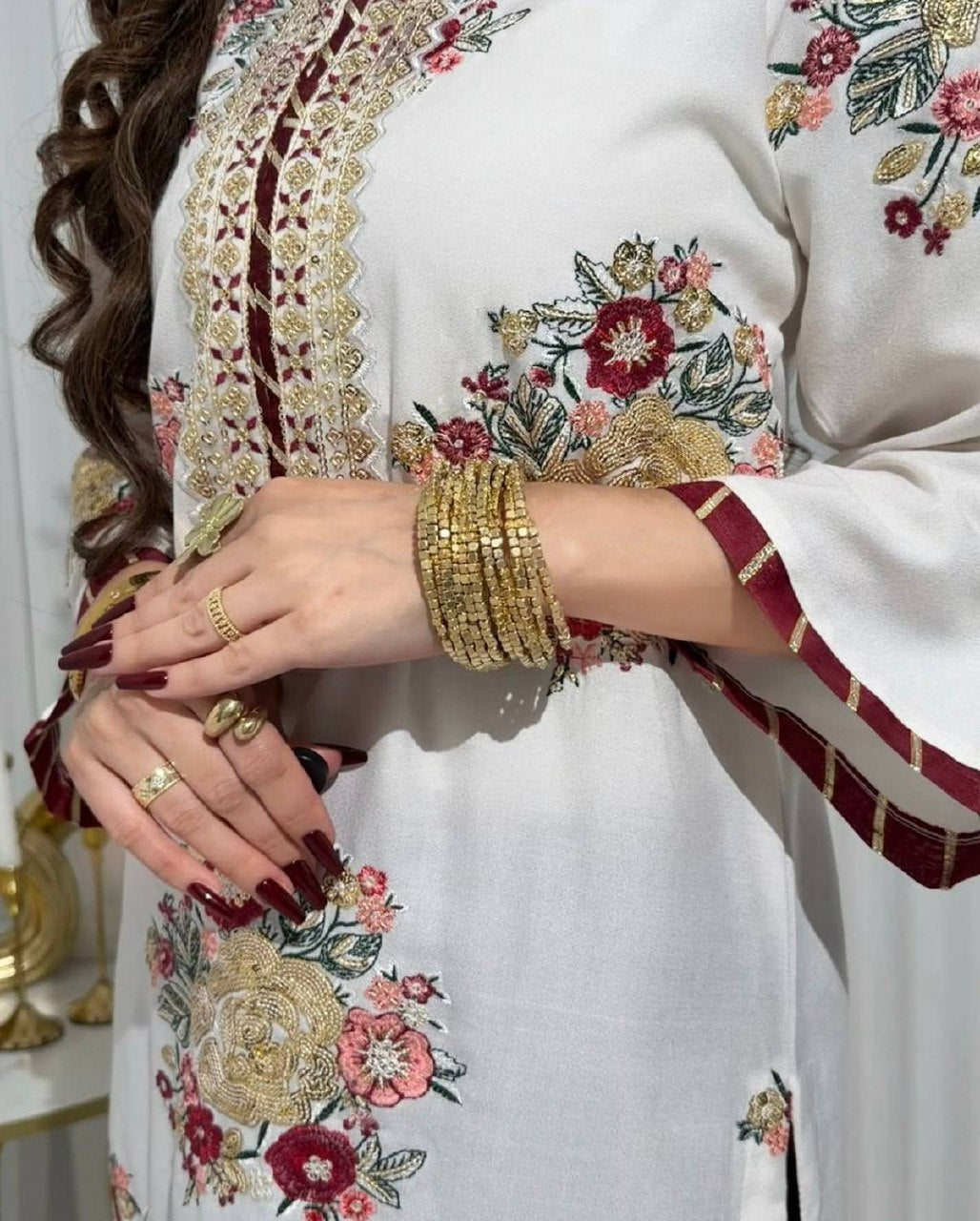 Trending Faux Georgette Kurti Set with Elegant Dupatta