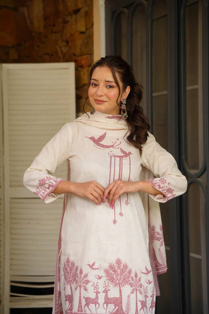 Premium Cambric Cotton Ethnic Kurta Set for Women