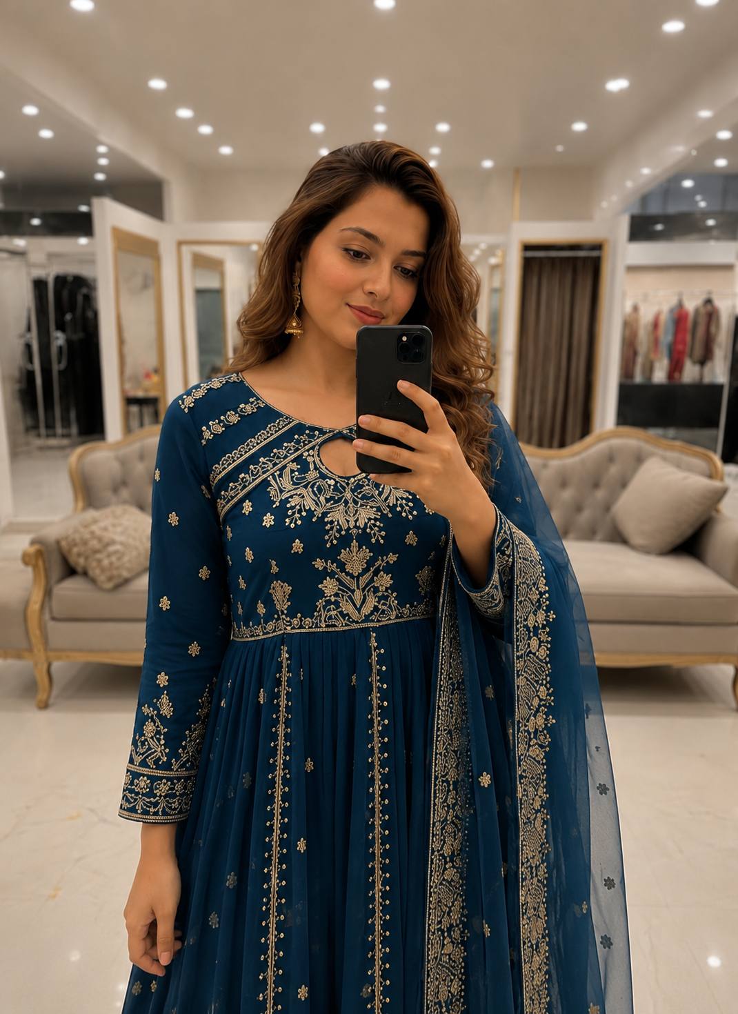 New Launch Designer Anarkali Gown Set