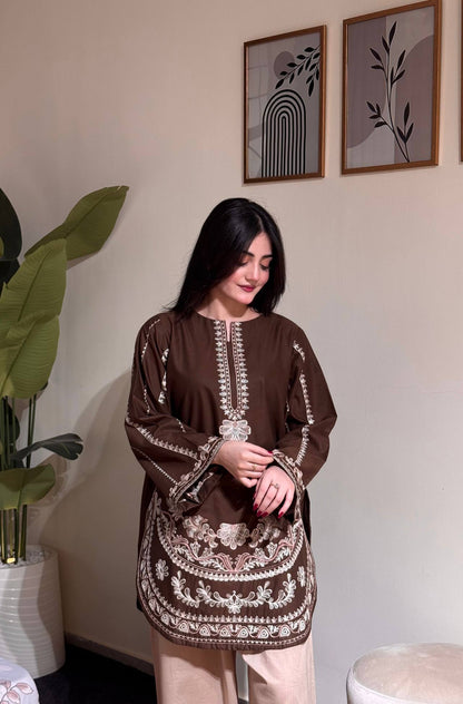 Royal Embroidered Roman Silk Farshi Palazzo Set