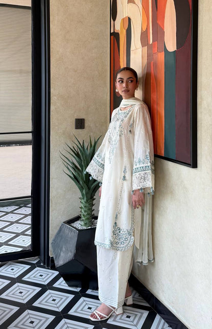 Premium Satin Rayon Embroidered Farshi Suit Set