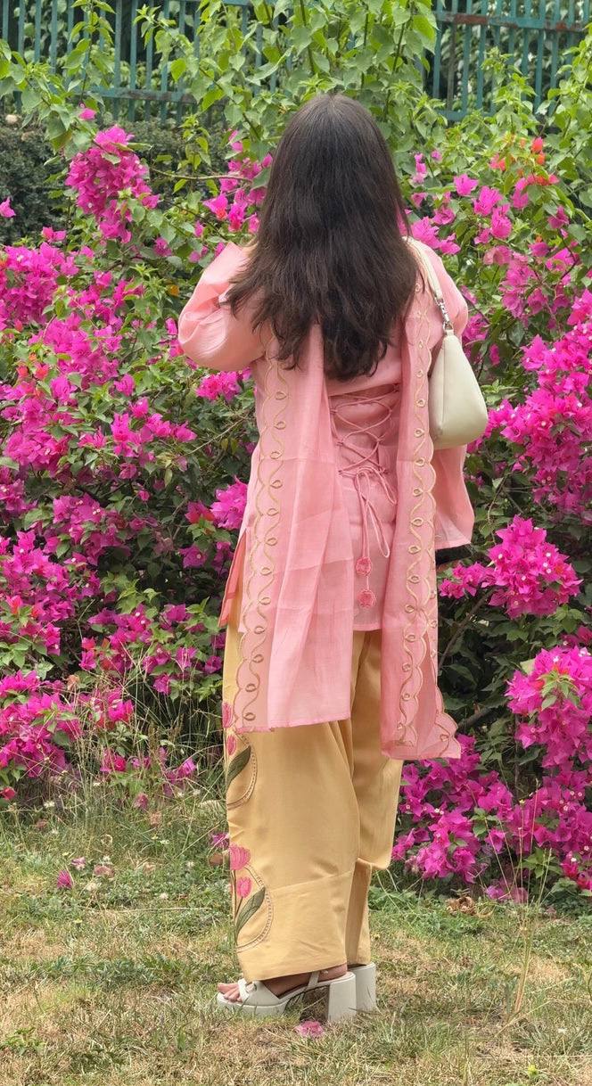 Heavy Mal Cotton Farshi Salwar Suit Set with Embroidered Roman Silk Salwar & Dupatta