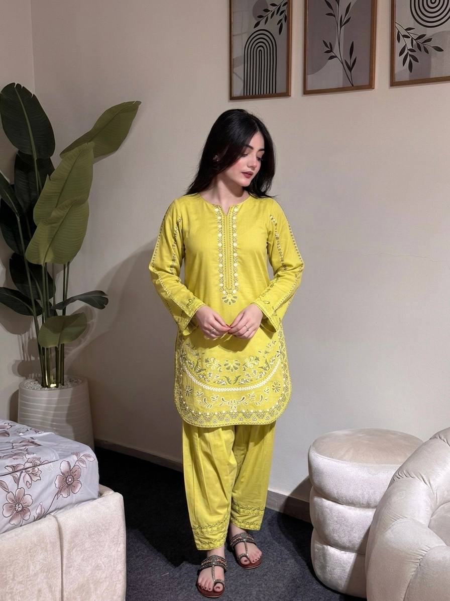 Royal Embroidered Roman Silk Farshi Palazzo Set
