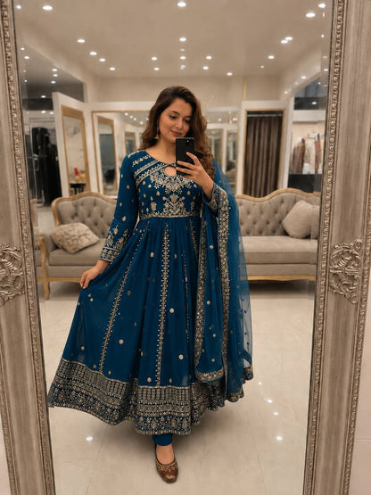 New Launch Designer Anarkali Gown Set
