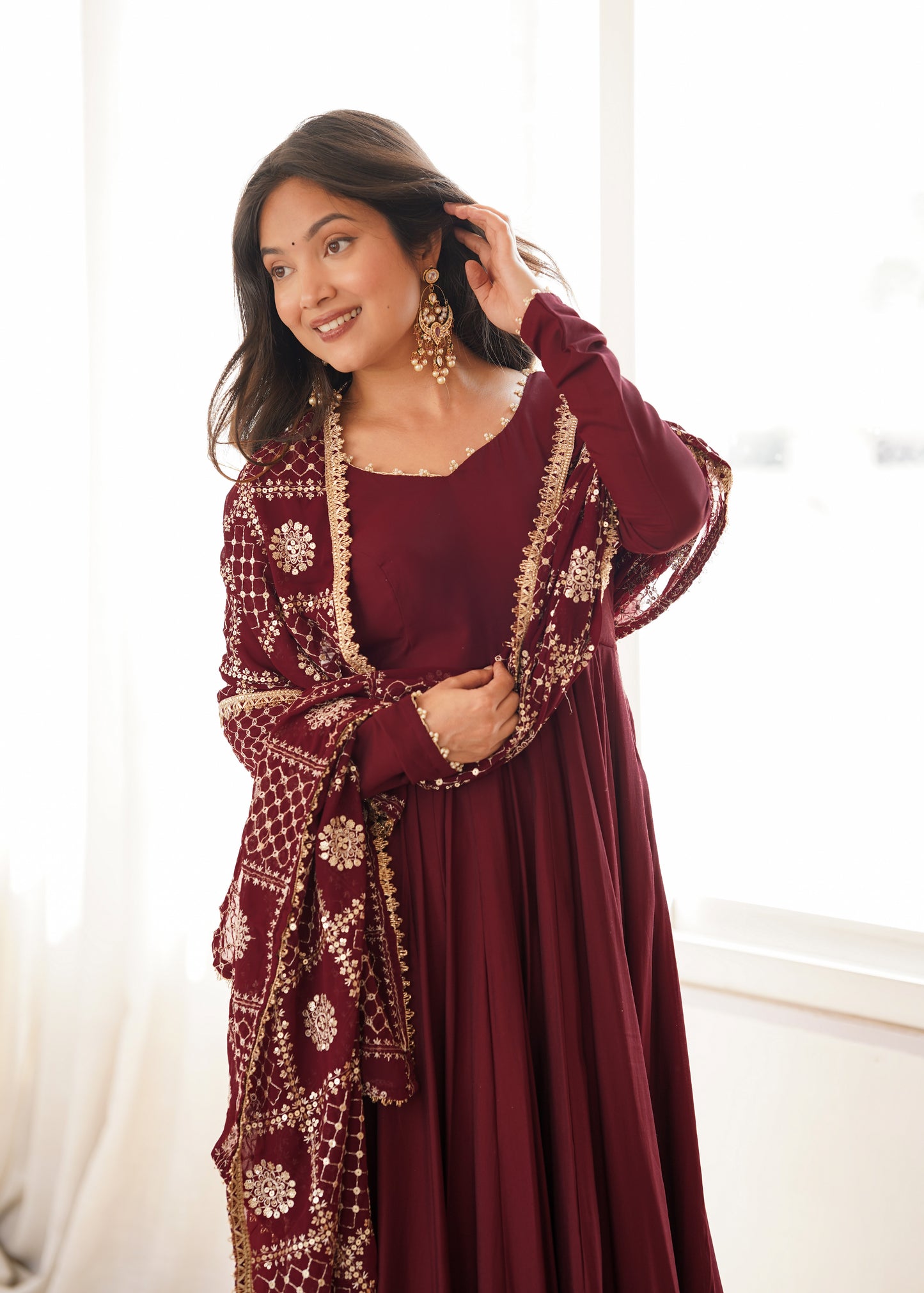 Premium Full Flare Anarkali Suit Set for Women