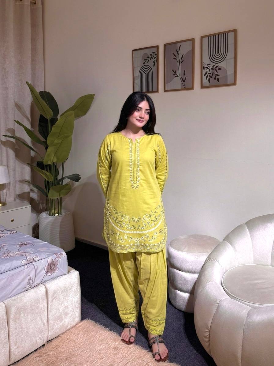 Royal Embroidered Roman Silk Farshi Palazzo Set