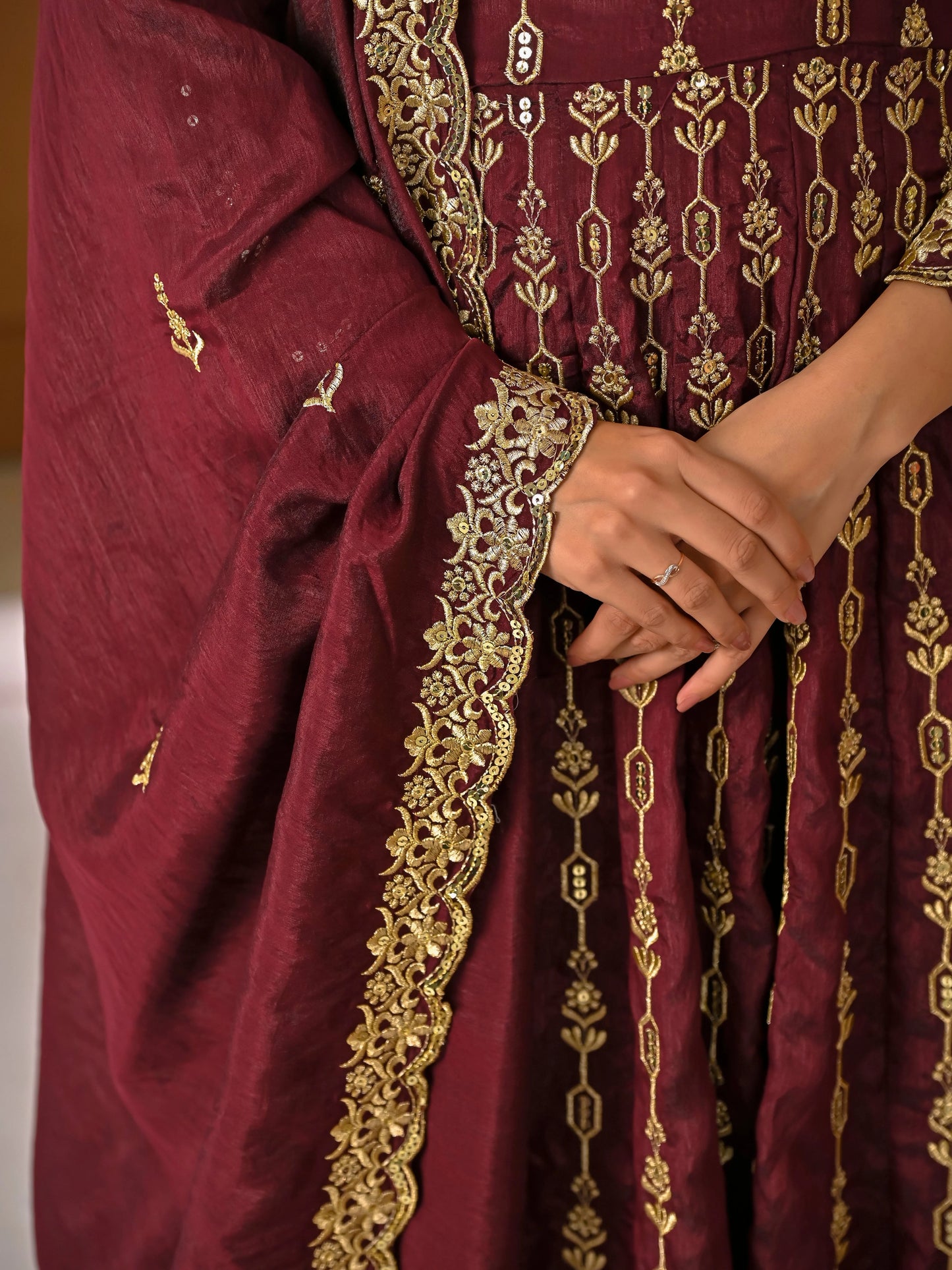 Designer Heavy Embroidered Kurta Palazzo Set with Rich Dupatta
