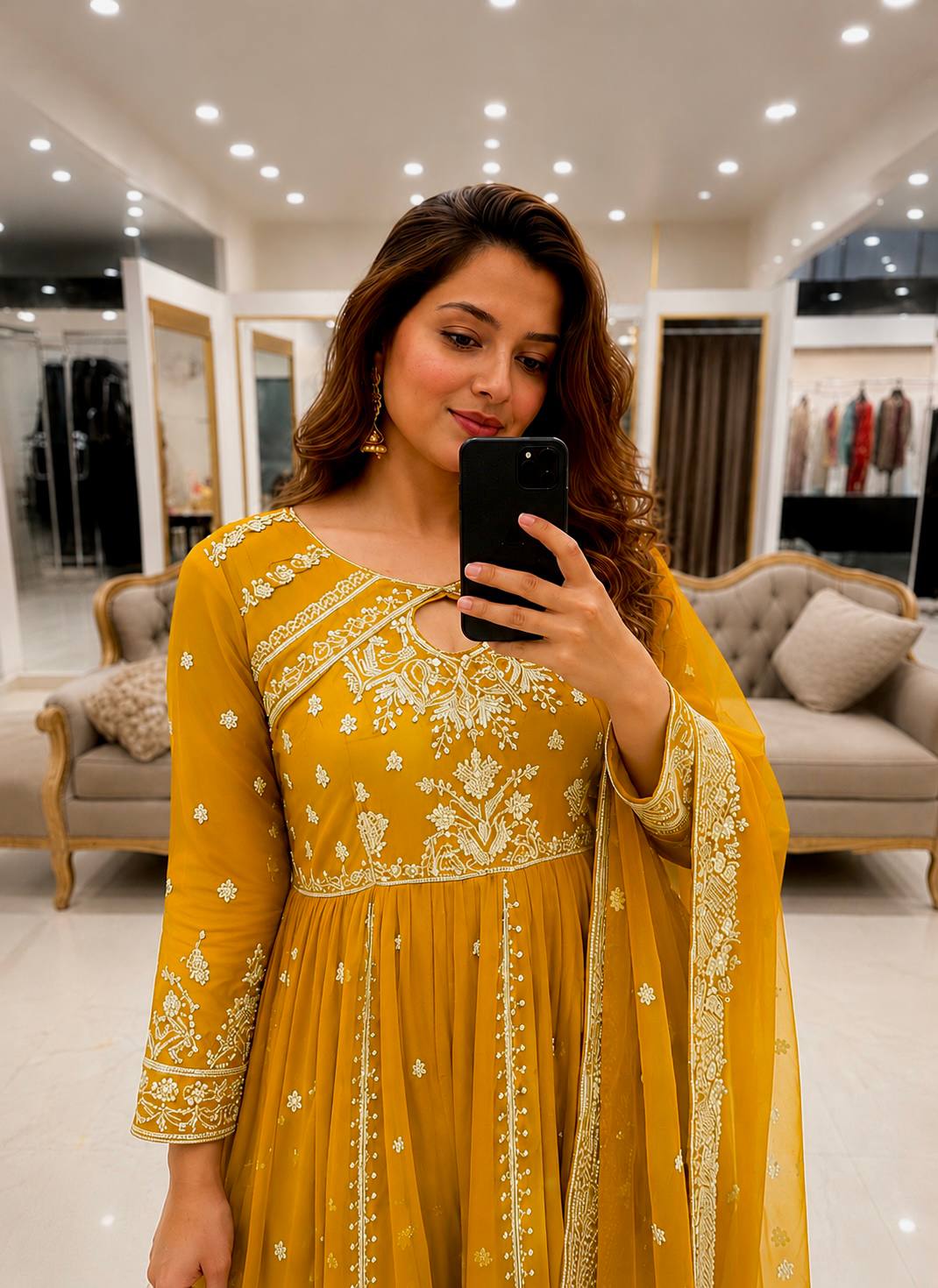 New Launch Designer Anarkali Gown Set