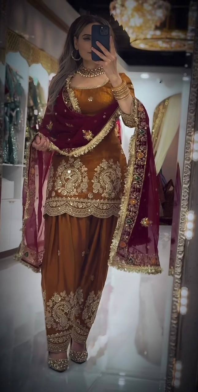 Exclusive Farshi Salwar Suit – Designer Wedding Collection