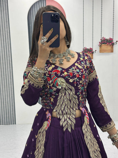 New Arrival Designer Lehenga Choli in Pure Vichitra | Perfect for Wedding & Festive Occasions