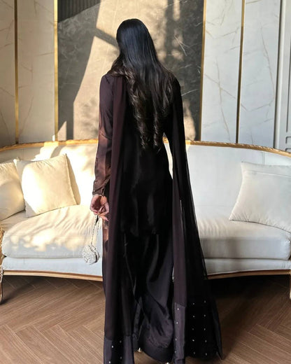 Festive and wedding wear farshi salwar suit styled for special occasions