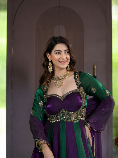 Heavy Fendy Silk Anarkali Suit | Wedding, Party & Traditional Occasion Wear